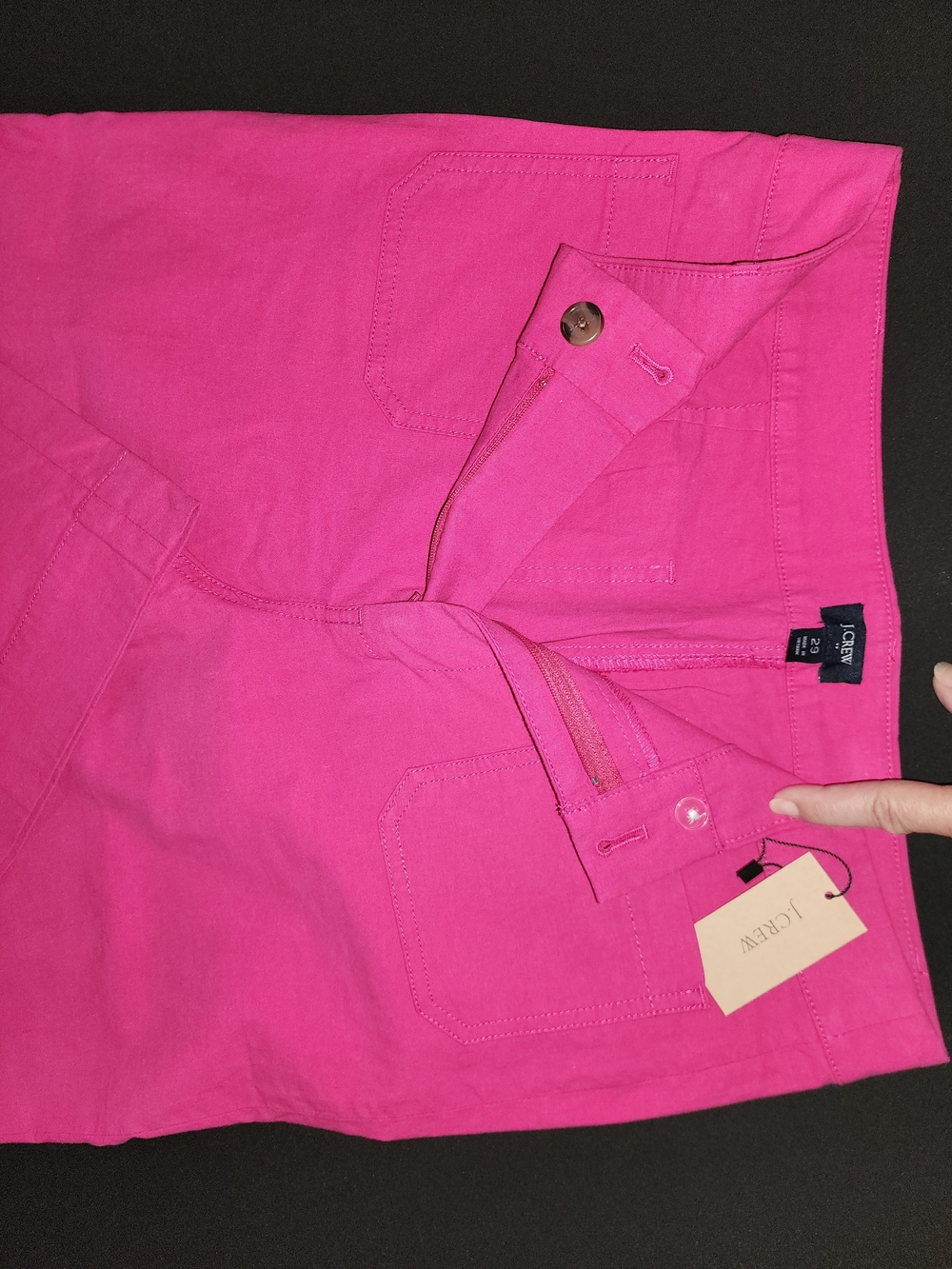 J. Crew Lizzy High Rise "Vintage Berry" Wide-Leg Jeans - Picture 3 of 14